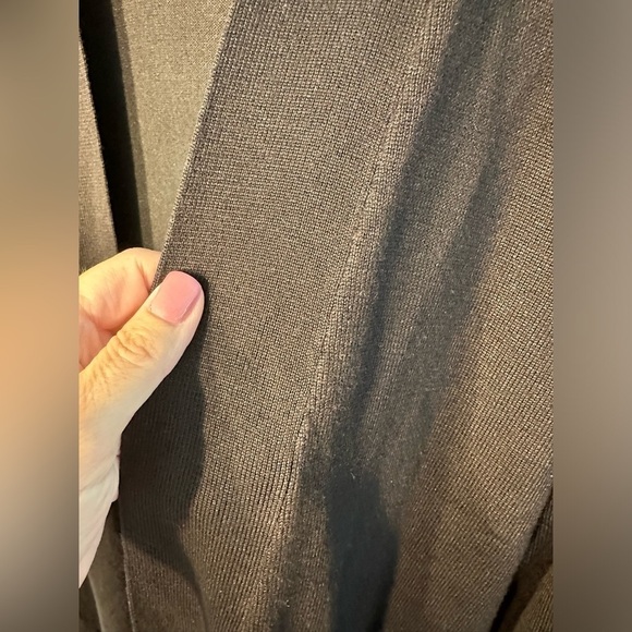 Retrology Black Open Front Cardigan Sweater Size Medium - Picture 10 of 10